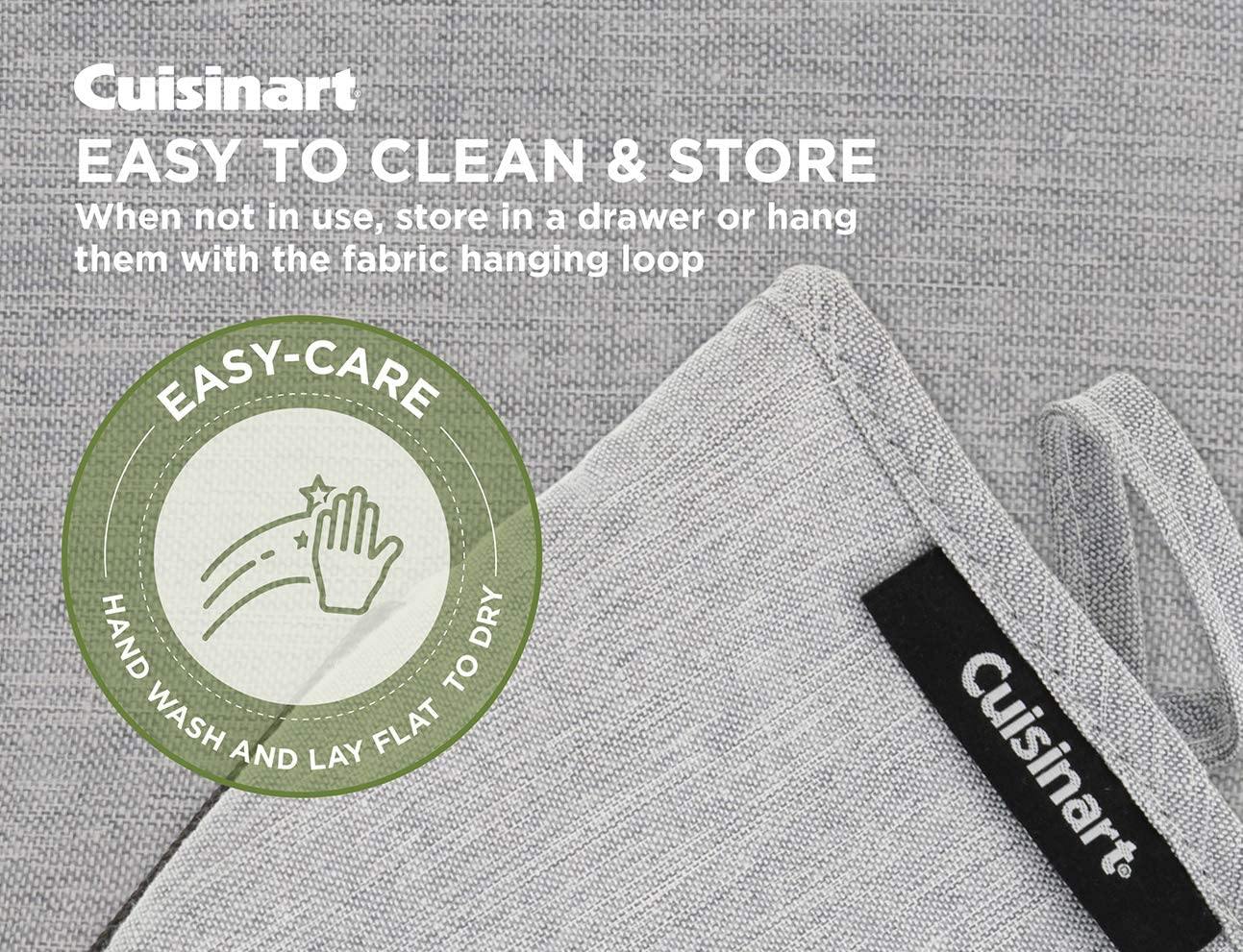 Cuisinart Chambray Neoprene Mini Oven Mitts, 2 Pack – Heat Resistant to 400 F . - JOY2ESpree