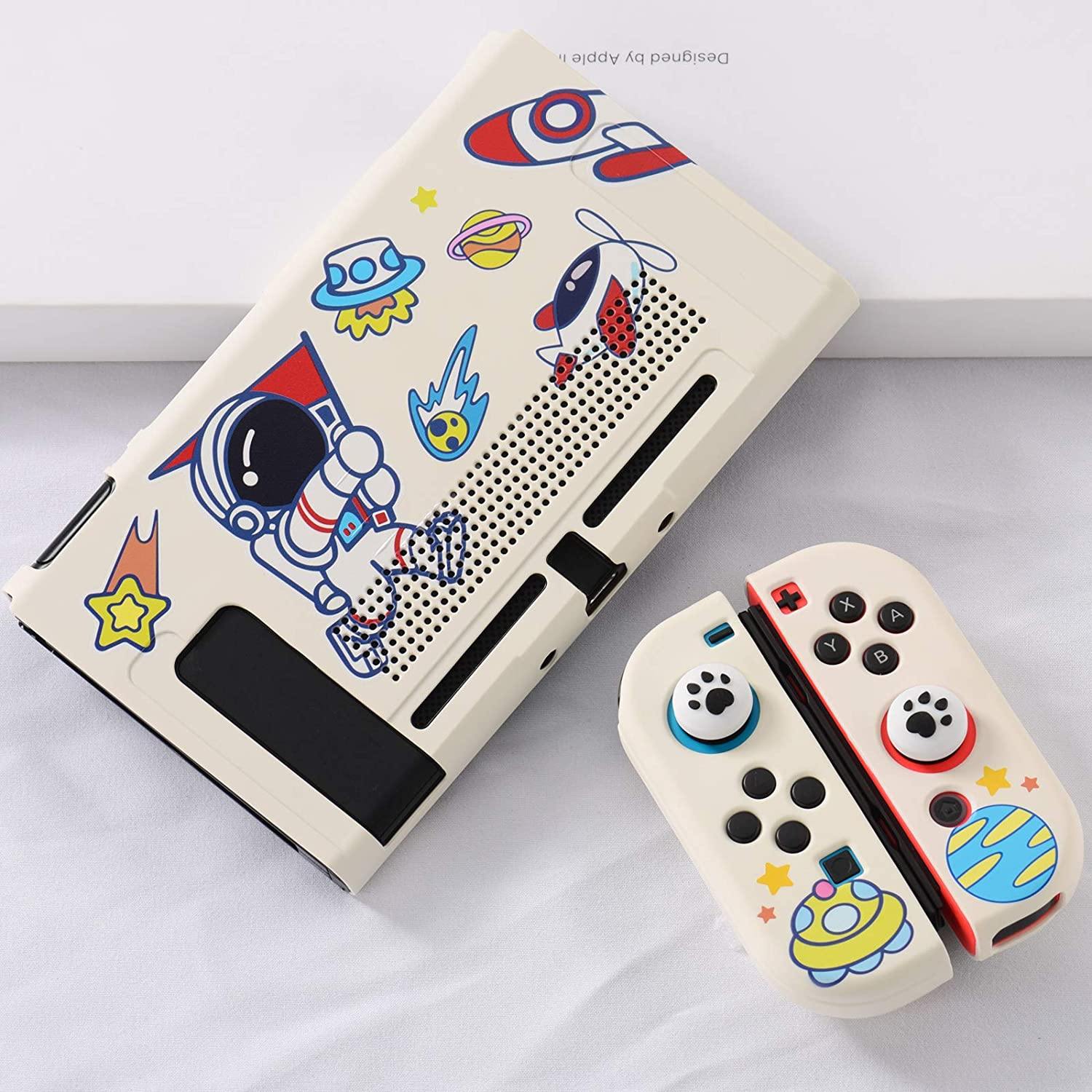 UYIYE Case for Switch - Protective Hard Case for Switch- Dockable TPU Shell Cover for Handheld Video Game Controller - Case Cover for Switch - JOY2ESpree