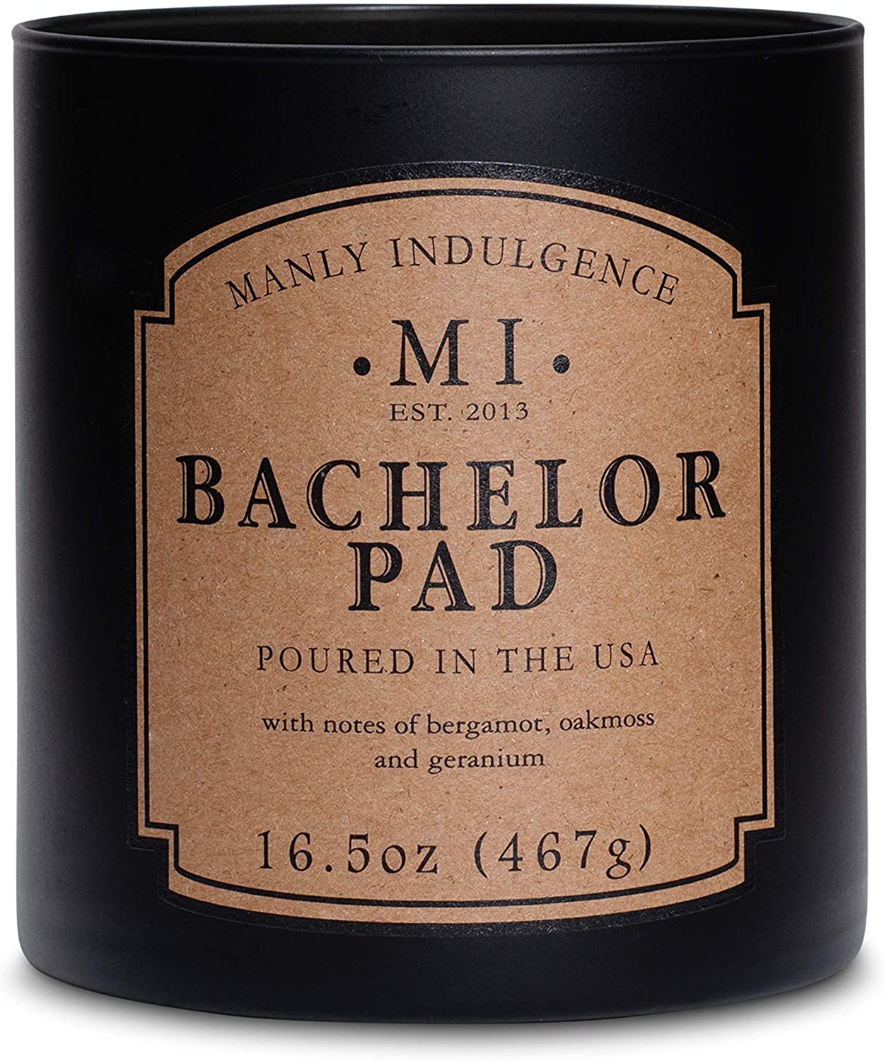 Manly Indulgence Sea Salt & Ginger Scented Jar Candle, 15 Oz, White