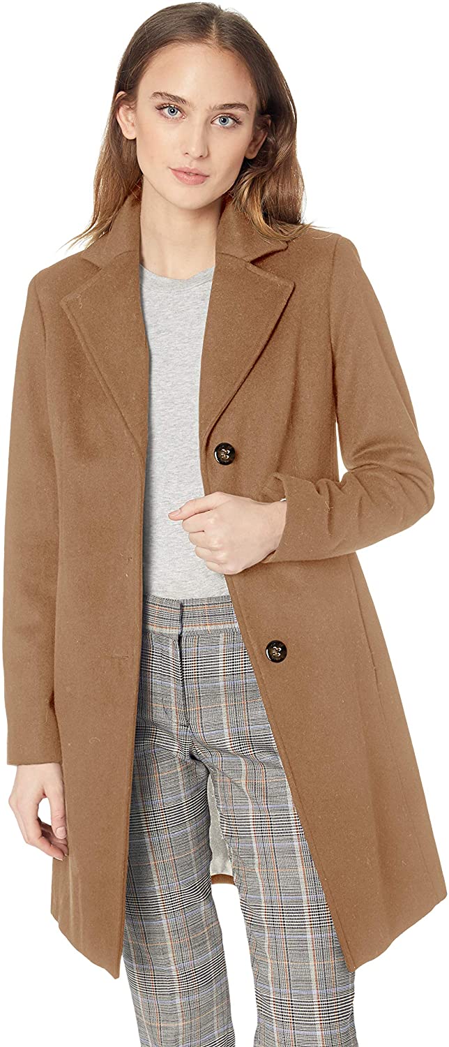 Calvin Klein womens Classic Cashmere Wool Blend Coat