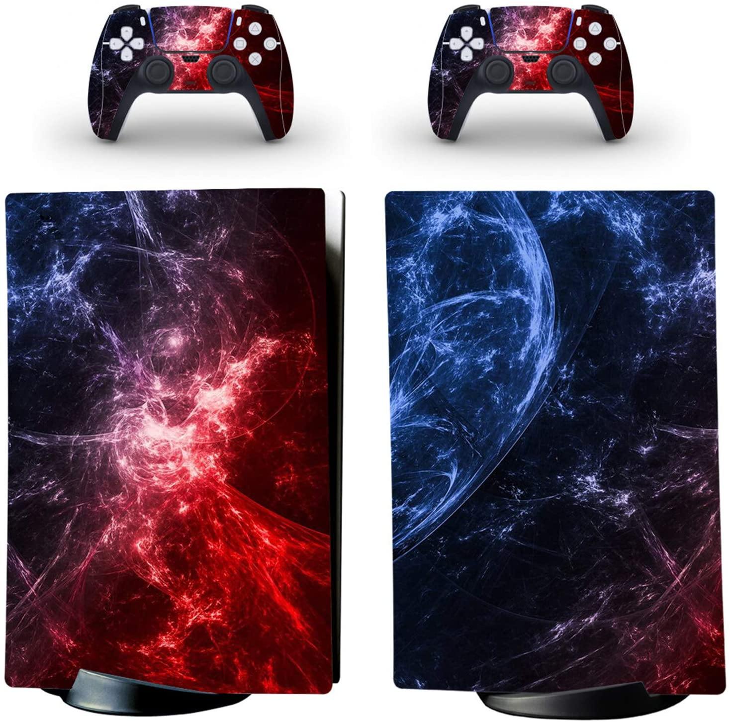 gotor Vinyl Skin Decals Cover Sticker for PS5 Playstation 5 Digital Edition Console and 2 Controllers Skins (Playstation 5 Digital Edition, A07) - JOY2ESpree