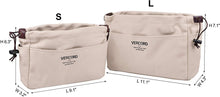 
                        
                          將圖片載入圖庫檢視器 Vercord Canvas Handbag Organizers, Sturdy Purse Insert Organizer Bag in Bag, 10 Pockets Beige Small
                        
                      