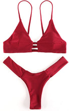 
                        
                          画像をギャラリービューアに読み込む, SHEKINI Women's Floral Printing Cutout Strappy Halter Swimsuits Bikini Suits
                        
                      