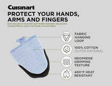 
                        
                          Muat gambar ke penampil Galeri, Cuisinart Chambray Neoprene Mini Oven Mitts, 2 Pack – Heat Resistant to 400 F . - JOY2ESpree
                        
                      