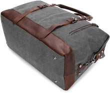 
                        
                          गैलरी व्यूवर में इमेज लोड करें, BAOSHA Canvas PU Leather Travel Tote Duffel Bag Carry on Bag Weekender Overnight Bag - JOY2ESpree
                        
                      
