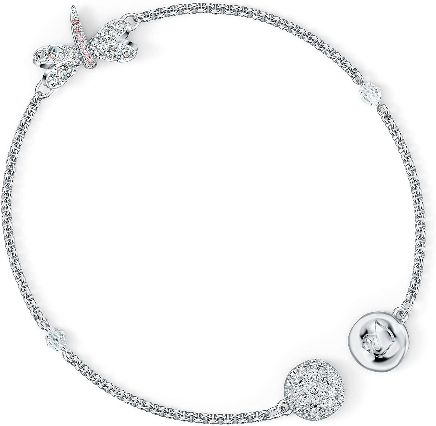 Swarovski Women's Symbols Evil Eye, Flower, Feather, Moon, Heart, Lucky Charm, Faith, Dragonfly Crystal Bracelet Collection - JOY2ESpree