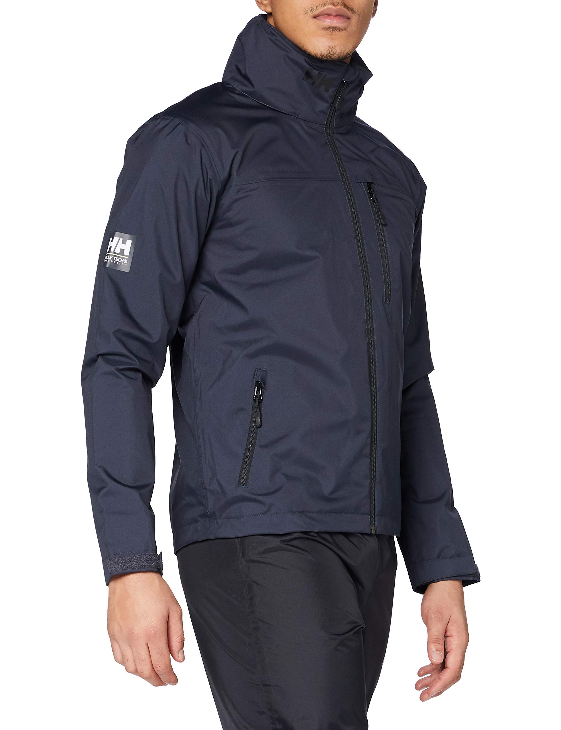 Helly-Hansen Men's Crew Hooded Waterproof Windproof Breathable Rain Coat Jacket