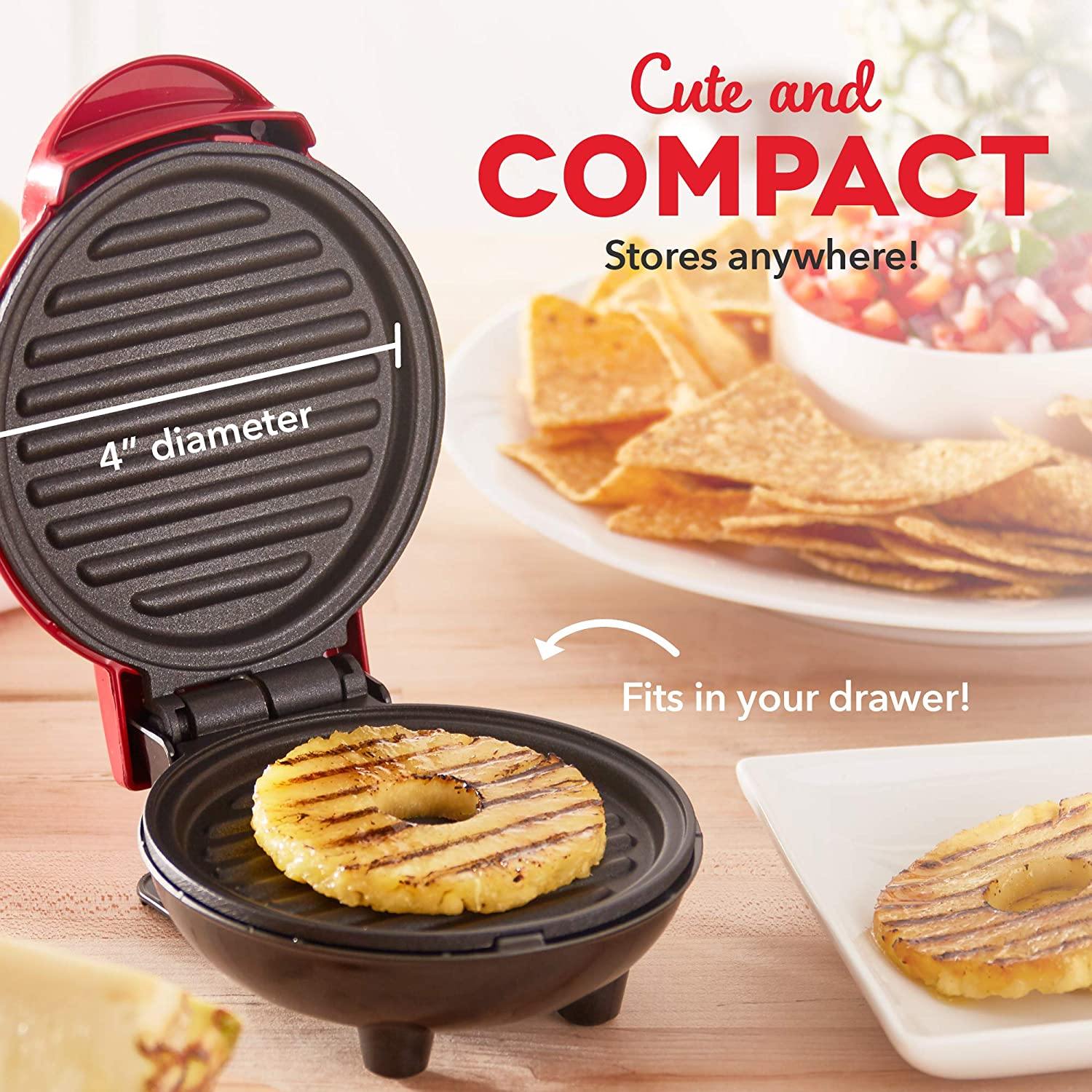 Dash Mini Maker Portable Grill Machine + Panini Press for Gourmet Burgers - JOY2ESpree