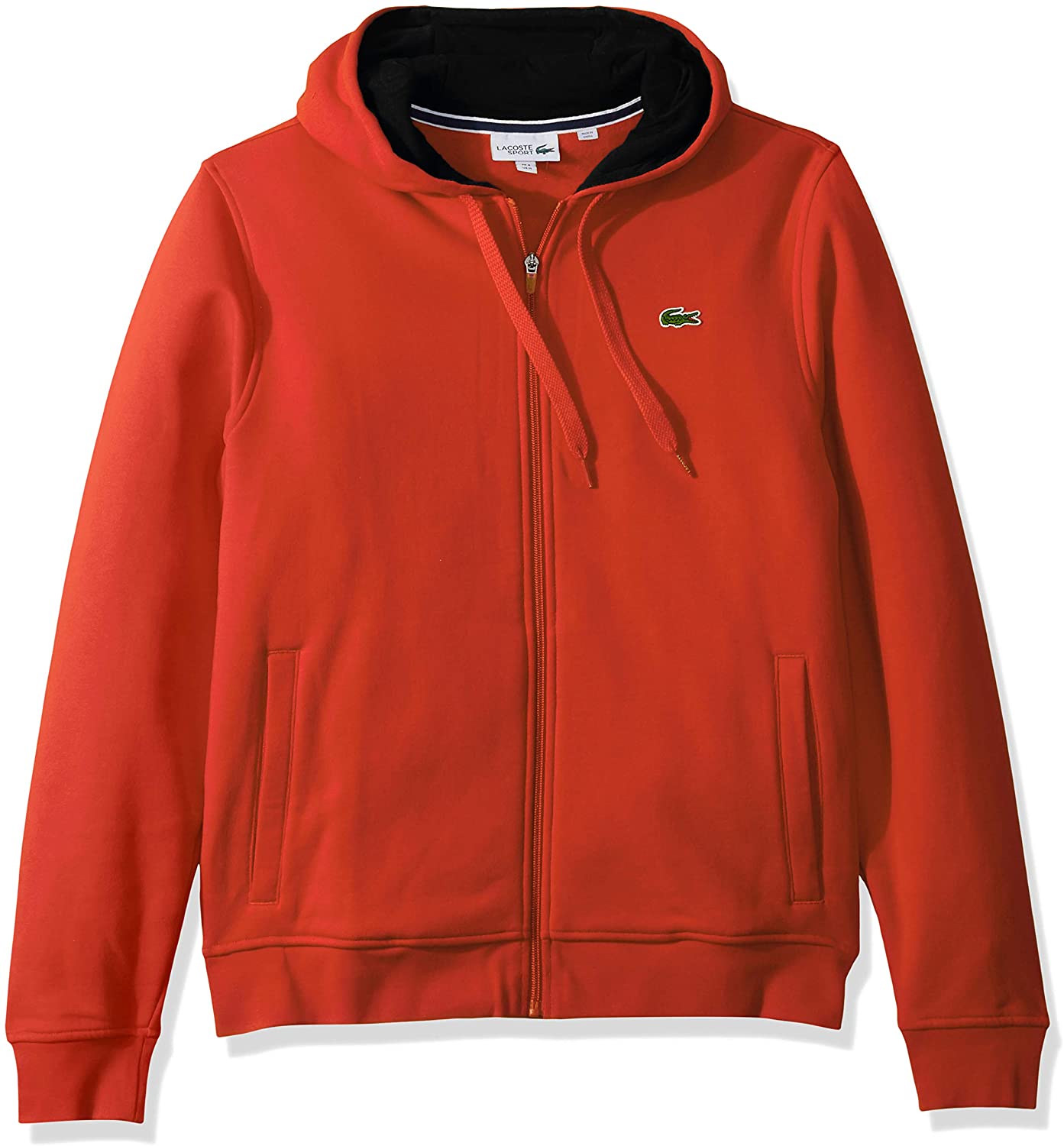 Lacoste Mens Sport Long Sleeve Fleece Full Zip Hoodie Sweatshirt