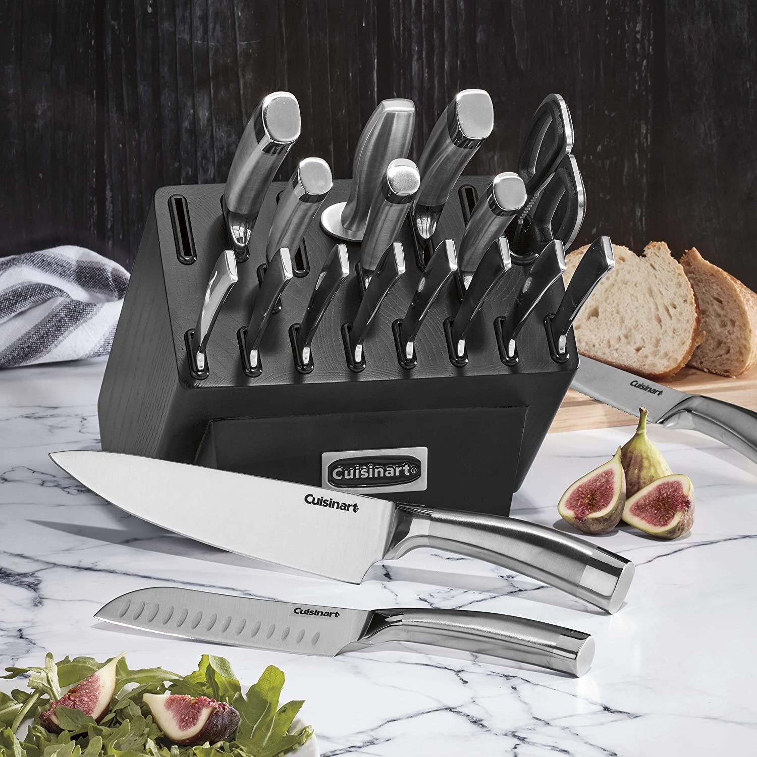 Cuisinart C77SS-19P Normandy 19 Piece Cutlery Block Set, Stainless Steel - JOY2ESpree