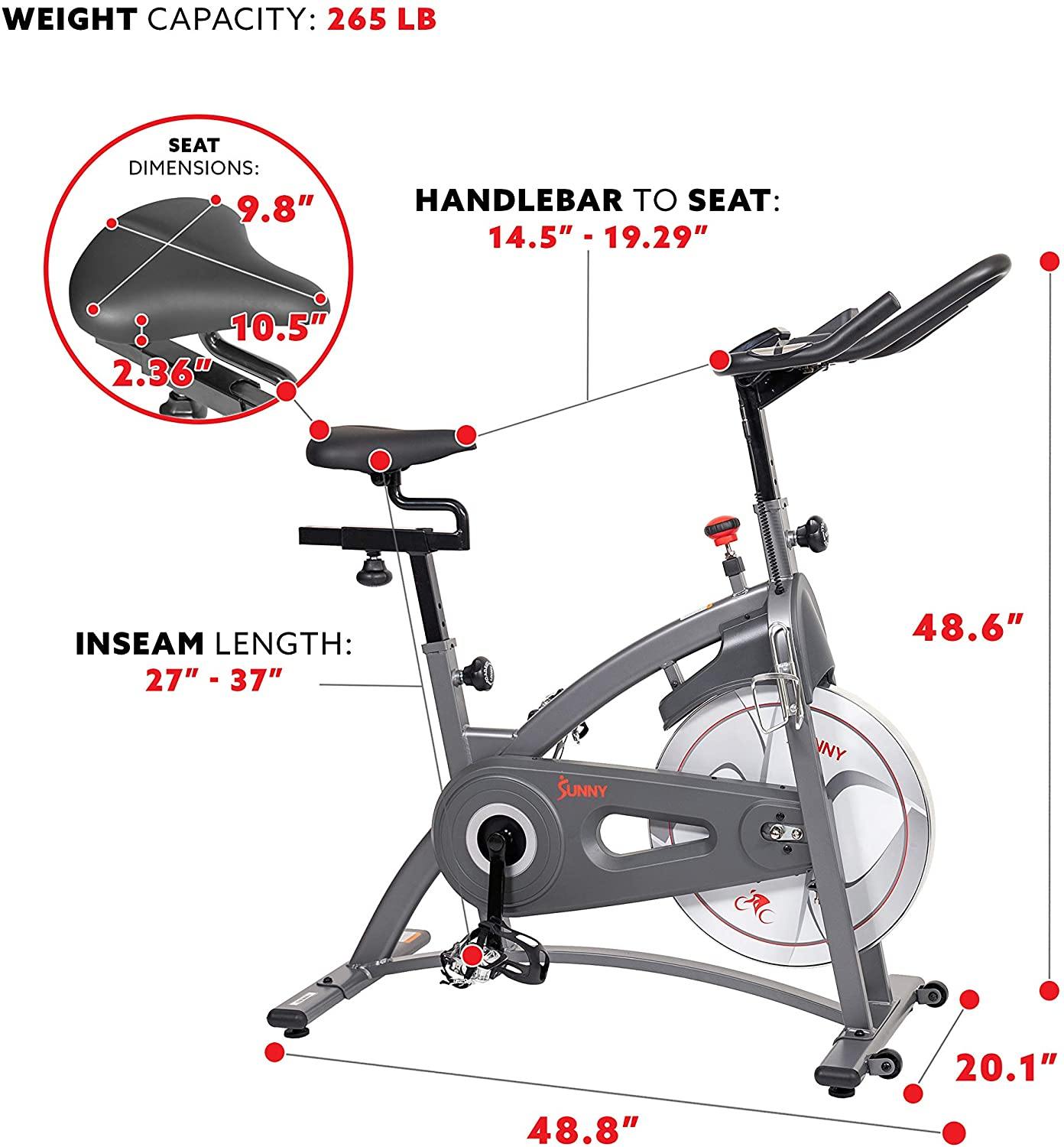Sunny Health & Fitness Endurance Series Magnetic Indoor Cycling Exercise Bike - JOY2ESpree