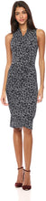 
                        
                          Muat gambar ke penampil Galeri, Amazon Brand - Lark &amp; Ro Women's Sleeveless Crossover Twist Neck Faux Wrap Dress
                        
                      