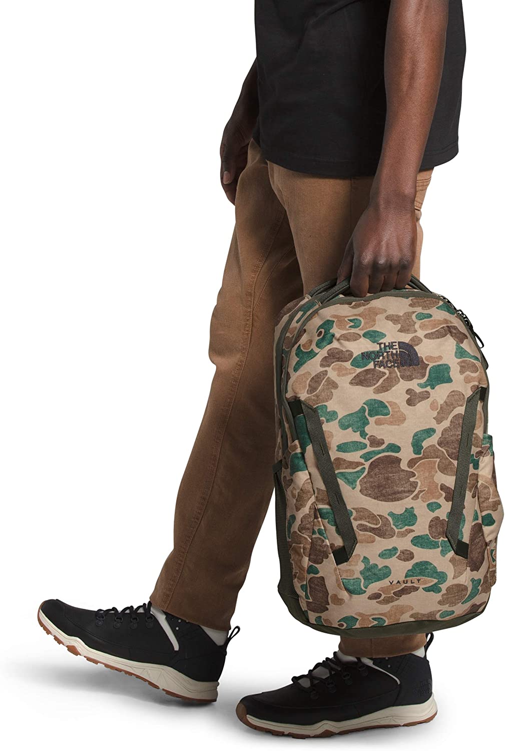 The North Face Vault Backpack, Moab Khaki/Asphalt Grey, One Size
