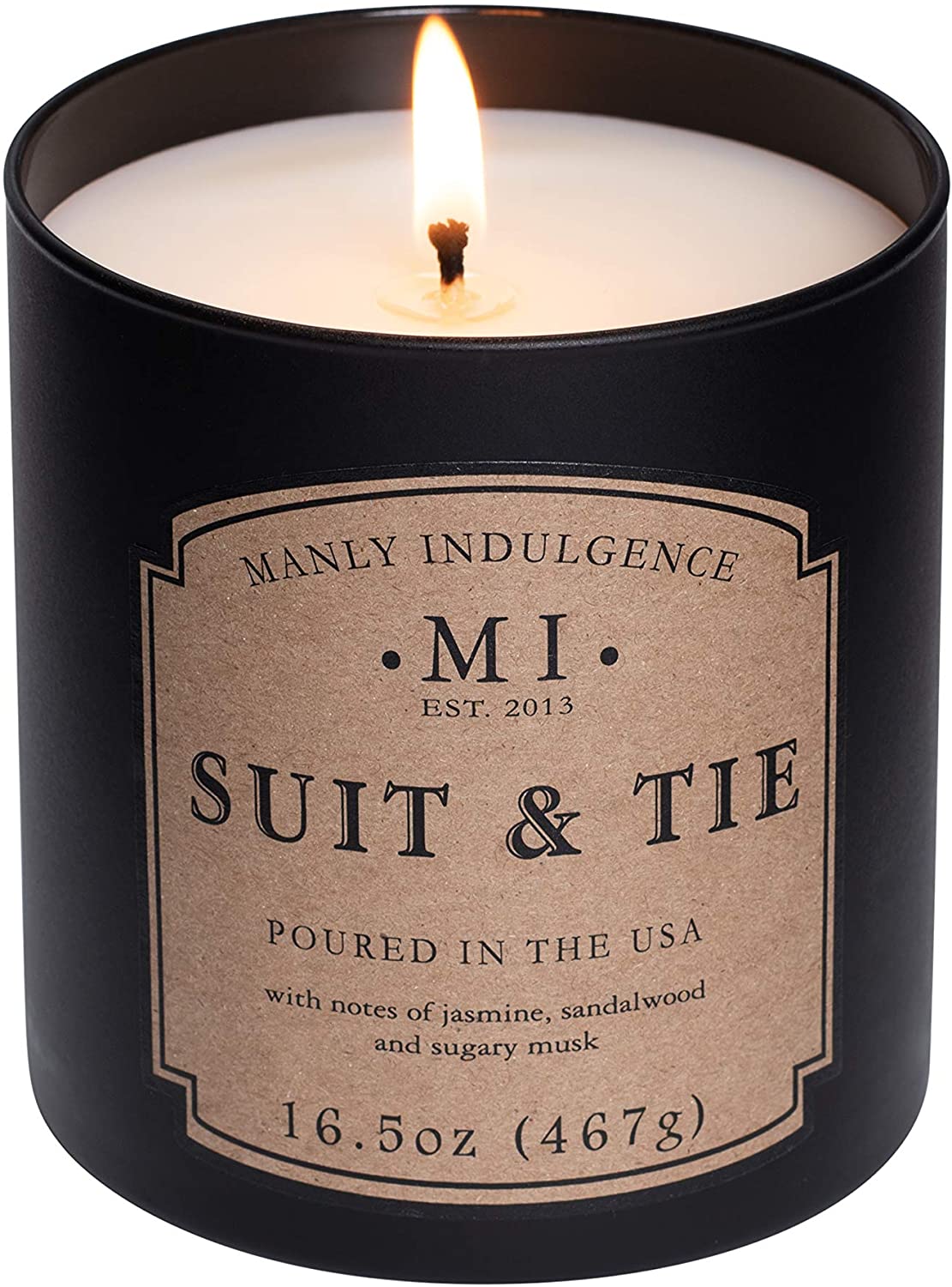 Manly Indulgence Sea Salt & Ginger Scented Jar Candle, 15 Oz, White