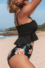 
                        
                          Muat gambar ke penampil Galeri, CUPSHE Women's High Waist Bikini Swimsuit Ruffle Smock Floral Print Two Piece Bathing Suit
                        
                      