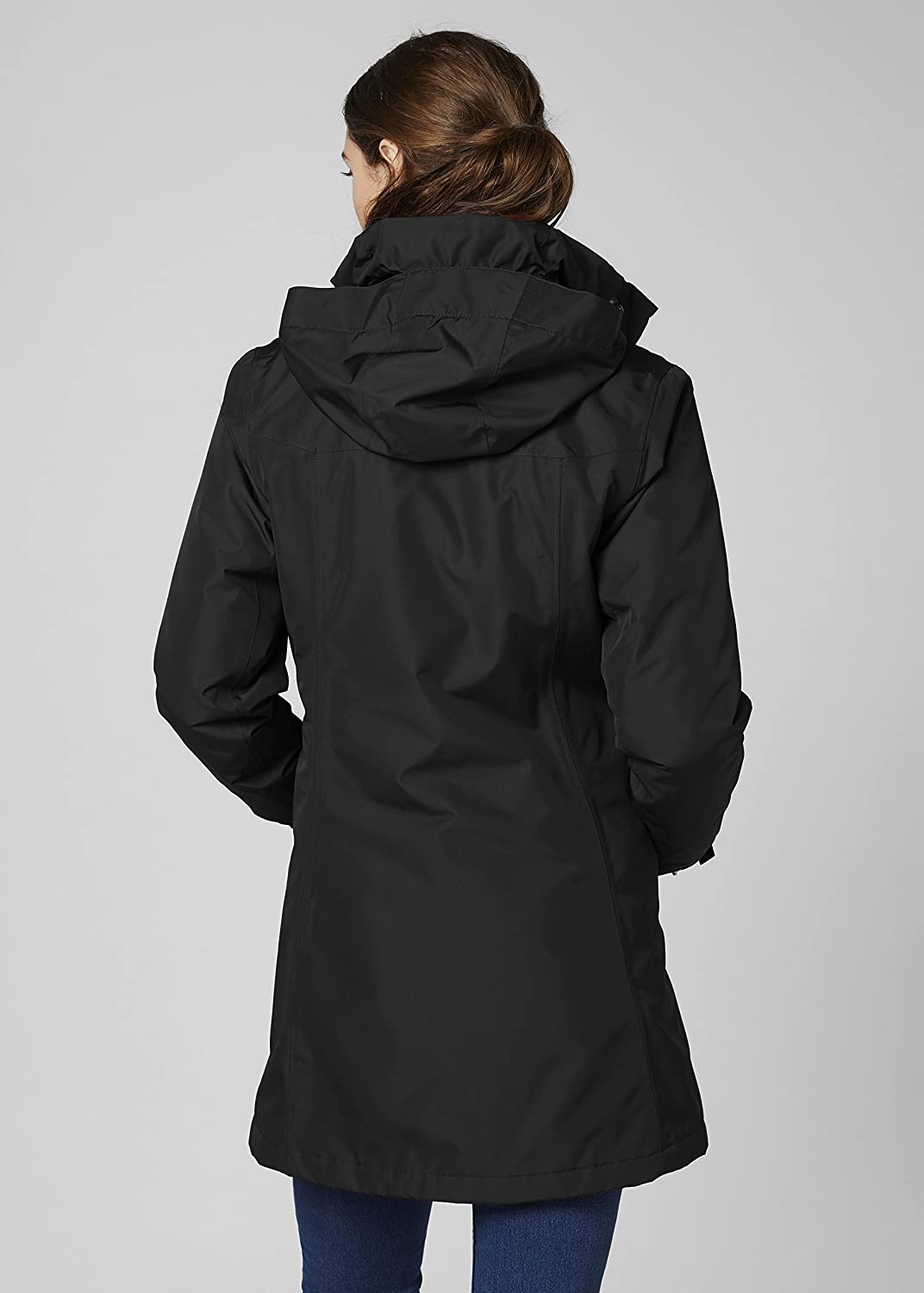 Helly-Hansen Womens Aden Insulated Waterproof Windproof Breathable Long Length Packable Hood Rain Coat Jacket