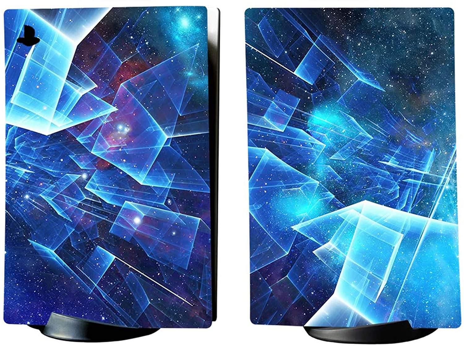 PlayVital Blue Nebula Full Set Skin Decal for PS5 Console Digital Edition - JOY2ESpree