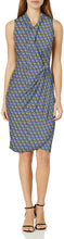 
                        
                          Muat gambar ke penampil Galeri, Amazon Brand - Lark &amp; Ro Women's Sleeveless Crossover Twist Neck Faux Wrap Dress
                        
                      