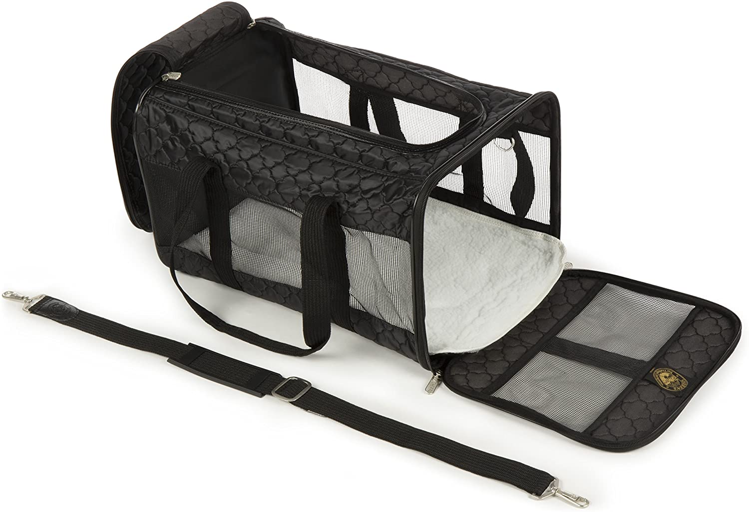 Sherpa Original Deluxe Airline Approved Pet Carrier, Medium, Black