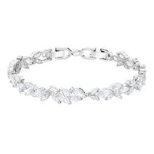 
                        
                          Load image into Gallery viewer, Swarovski Women's Louison Jewelry Collection, Rhodium Finish, Blue Crystals, Clear Crystals - JOY2ESpree
                        
                      