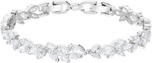 
                        
                          Load image into Gallery viewer, Swarovski Women's Louison Jewelry Collection, Rhodium Finish, Blue Crystals, Clear Crystals - JOY2ESpree
                        
                      