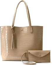 
                        
                          Load image into Gallery viewer, Minimalist Clean Cut Pebbled Faux Leather Tote Womens Shoulder Handbag
                        
                      
