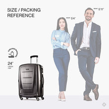 
                        
                          Cargar imagen en el visor de la galería, Samsonite Winfield 2 Hardside Expandable Luggage with Spinner Wheels, Charcoal, Checked-Large 28-Inch
                        
                      