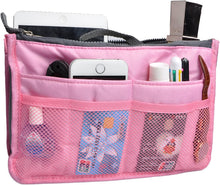 
                        
                          Load image into Gallery viewer, Vercord Purse Organizer Insert for Handbags Bag Organizers Inside Tote Pocketbook Women Nurse Nylon 13 Pockets Black Medium
                        
                      