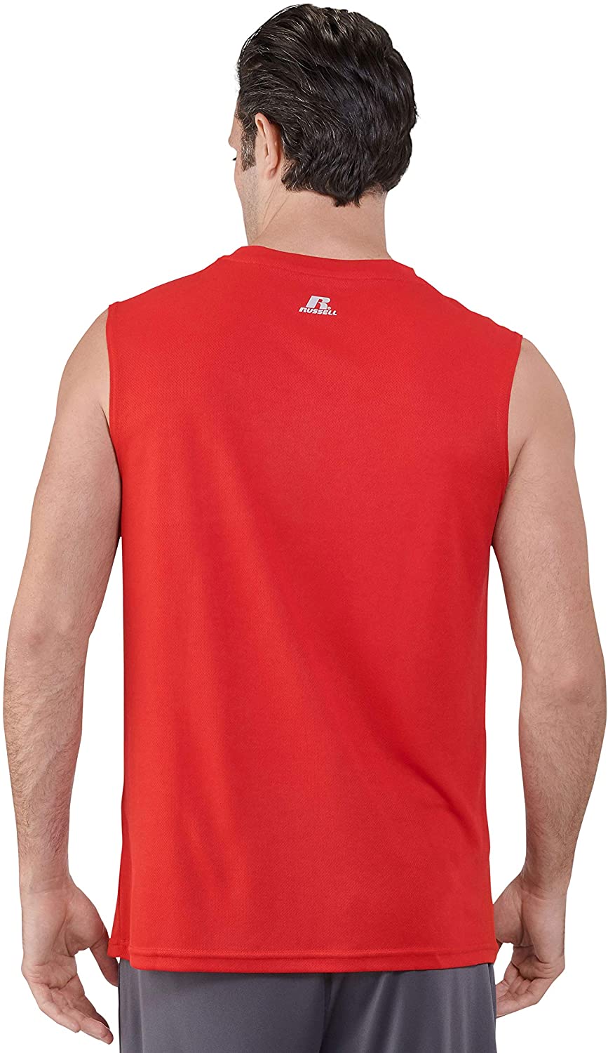 Russell Athletic Men's Dri-Power Performance Mesh Sleeveless Muscle