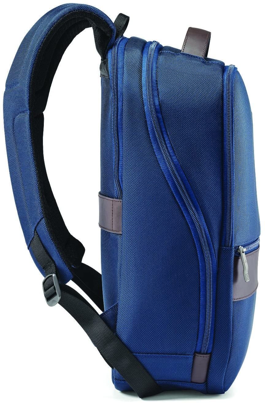 Samsonite Kombi Business Backpack, Black/Brown, 17.5 x 12 x 7-Inch