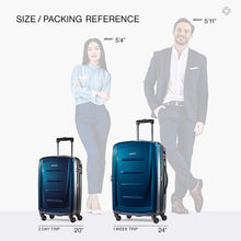 
                        
                          Cargar imagen en el visor de la galería, Samsonite Winfield 2 Hardside Expandable Luggage with Spinner Wheels, Charcoal, Checked-Large 28-Inch
                        
                      