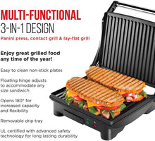 
                        
                          画像をギャラリービューアに読み込む, Chefman Panini Press Grill and Gourmet Sandwich Maker Non-Stick Coated Plates - JOY2ESpree
                        
                      