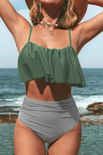 
                        
                          Muat gambar ke penampil Galeri, CUPSHE Women's High Waisted Falbala Bikini Set
                        
                      