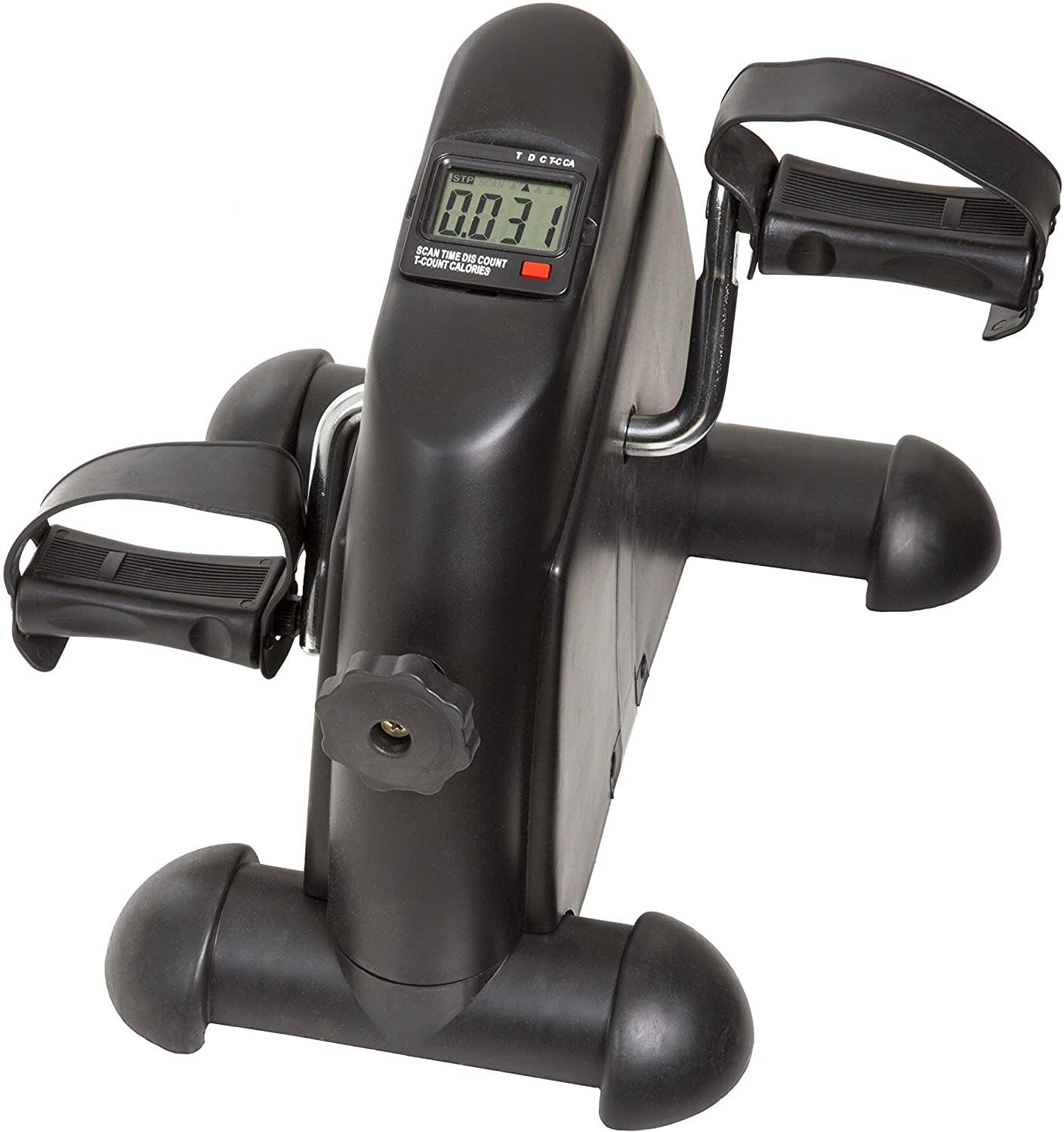 Wakeman Portable Fitness Pedal Stationary Under Desk Indoor Exercise Machine Bike for Arms, Legs, Physical Therapy with LCD Display Calorie Counter - JOY2ESpree