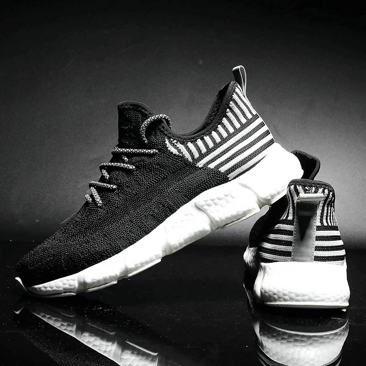 KEEZMZ Men's Running Shoes Fashion Breathable Sneakers Mesh Soft Sole Casual Athletic Lightweight