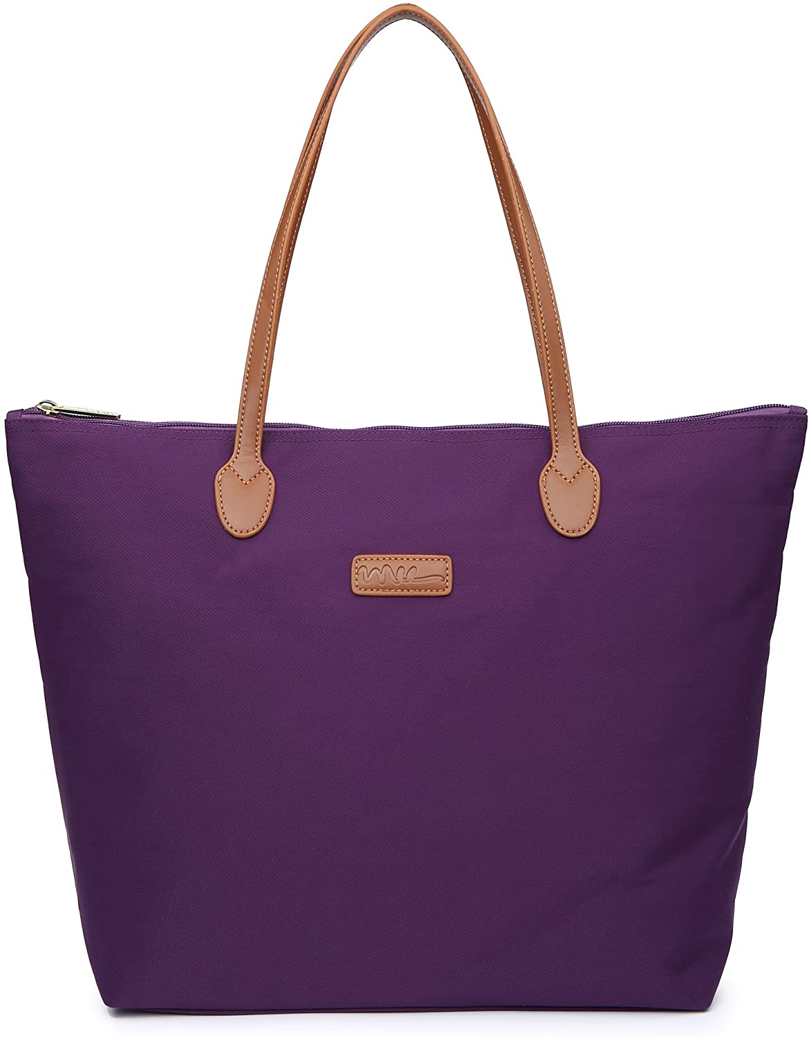 NNEE Water Resistant Light Weight Nylon Tote Bag Handbag
