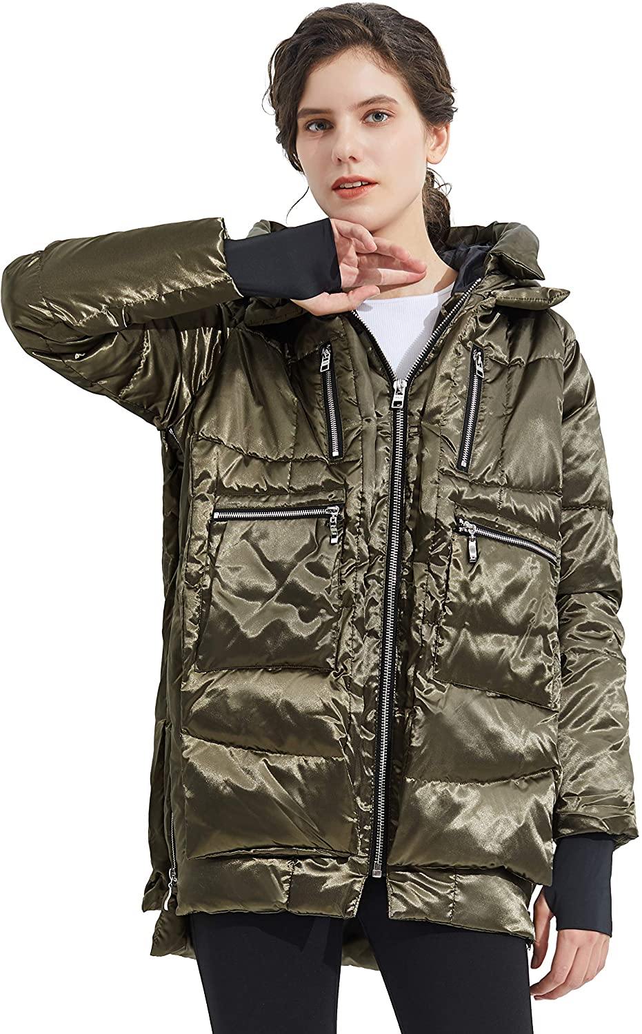 Orolay Women's Thickened Hooded Down Jacket