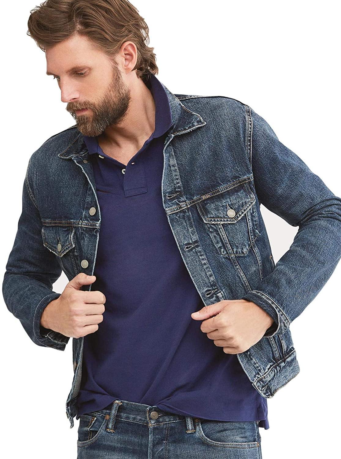 Polo RL Men's Custom Slim Fit Mesh Pony Shirt
