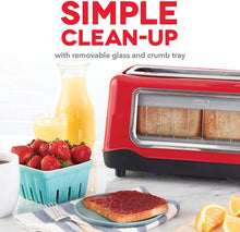 
                        
                          गैलरी व्यूवर में इमेज लोड करें, Dash Clear View Toaster: Extra Wide Slot Toaster with Stainless Steel Accents + See Through Window . - JOY2ESpree
                        
                      