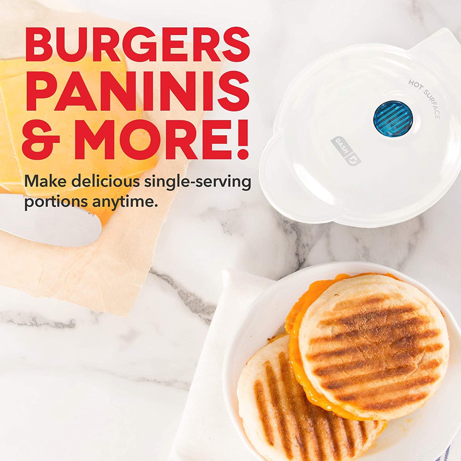 Dash Mini Maker Portable Grill Machine + Panini Press for Gourmet Burgers - JOY2ESpree