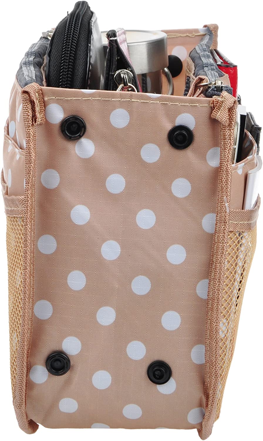 Vercord Updated Purse Handbag Organizer Insert Liner Bag in Bag 13 Pockets Purple Small