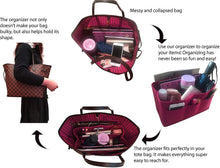 
                        
                          Load image into Gallery viewer, Felt Tote Bag Organizer Insert with Pockets, Handbag Purse Shaper, fits Neverfull, Speedy, Longchamp, etc.
                        
                      