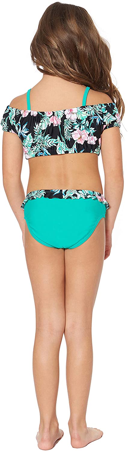 Tommy Bahama Girls' Two-Piece Bikini Swimsuit Bathing Suit