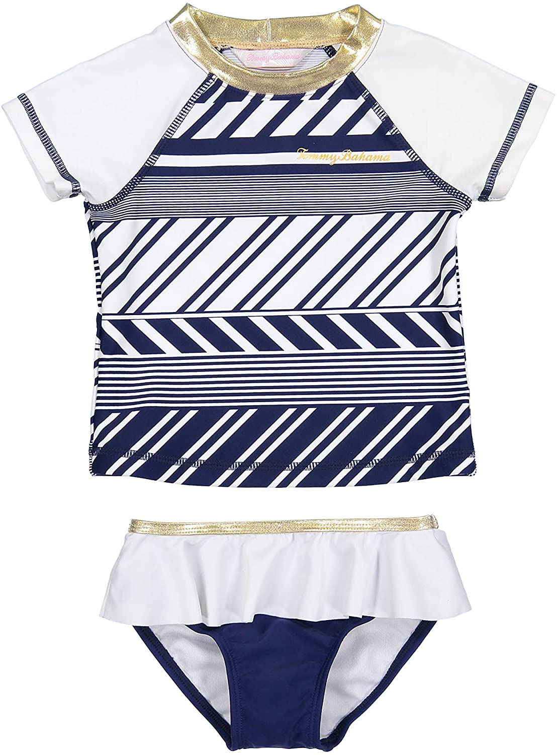 Tommy Bahama Girls' 2-Piece Shirt and Bikini Bottom Swim Set