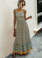 
                        
                          Muat gambar ke penampil Galeri, KIRUNDO 2021 Summer Women’s Spaghetti Maxi Dress V Neck High Waist Backless Dress
                        
                      