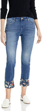 
                        
                          画像をギャラリービューアに読み込む, Jag Jeans Women's Carter Girlfriend W/Floral Cuff Jean
                        
                      