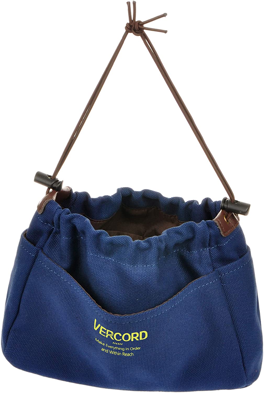 Vercord Canvas Handbag Organizers, Sturdy Purse Insert Organizer Bag in Bag, 10 Pockets Beige Small