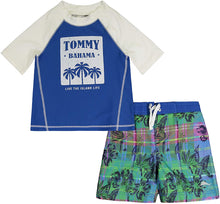
                        
                          Load image into Gallery viewer, Tommy Bahama Boys' Rashguard and Trunks Swimsuit Set
                        
                      