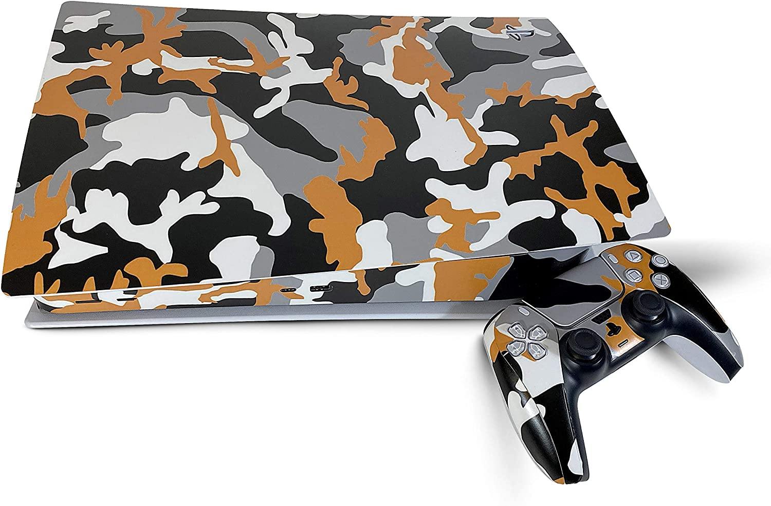 Skinlit PS5 Vinyl Skin Decal Cover for Playstation 5 Console + 2 Controllers - JOY2ESpree