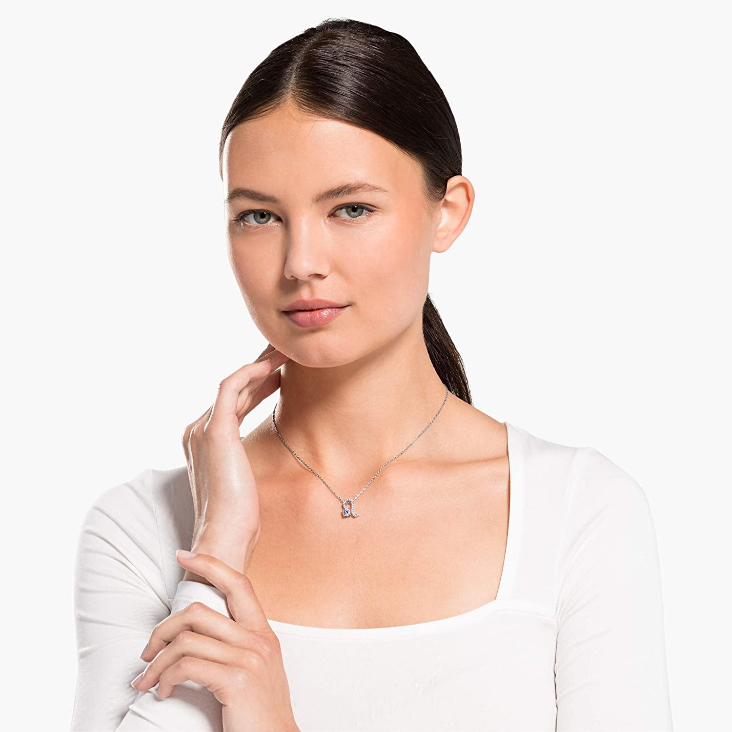 SWAROVSKI Women's All Zodiac Symbols Crystal Pendant, Mixed Metal Finish, Clear White Crystal Necklace Jewelry Collection - JOY2ESpree
